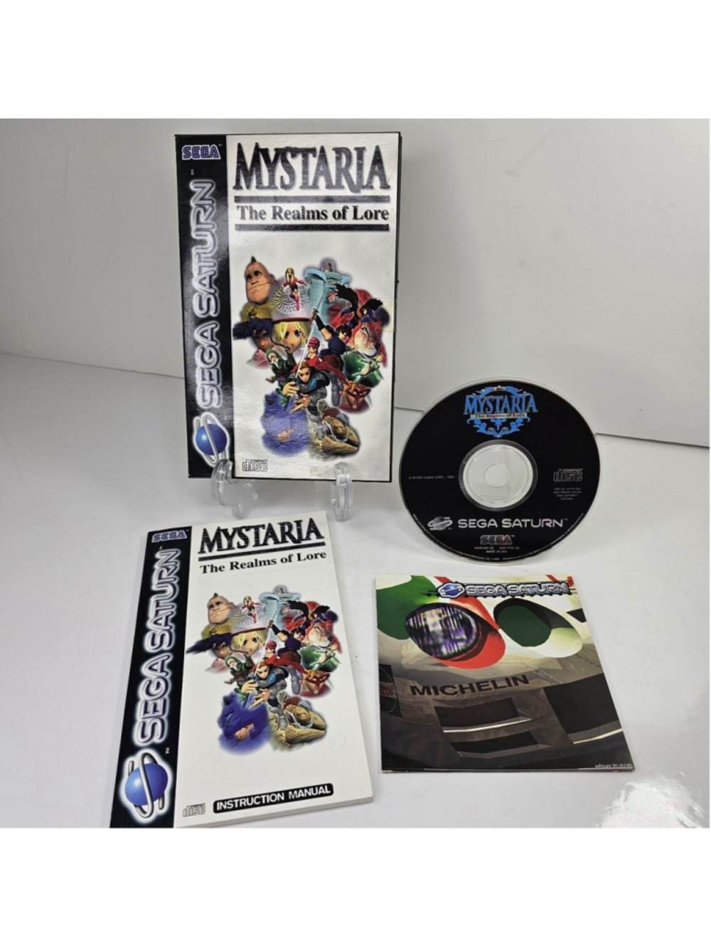 Mystaria The Realms of Lore Sega Saturn PAL 1995 Manual Made In USA